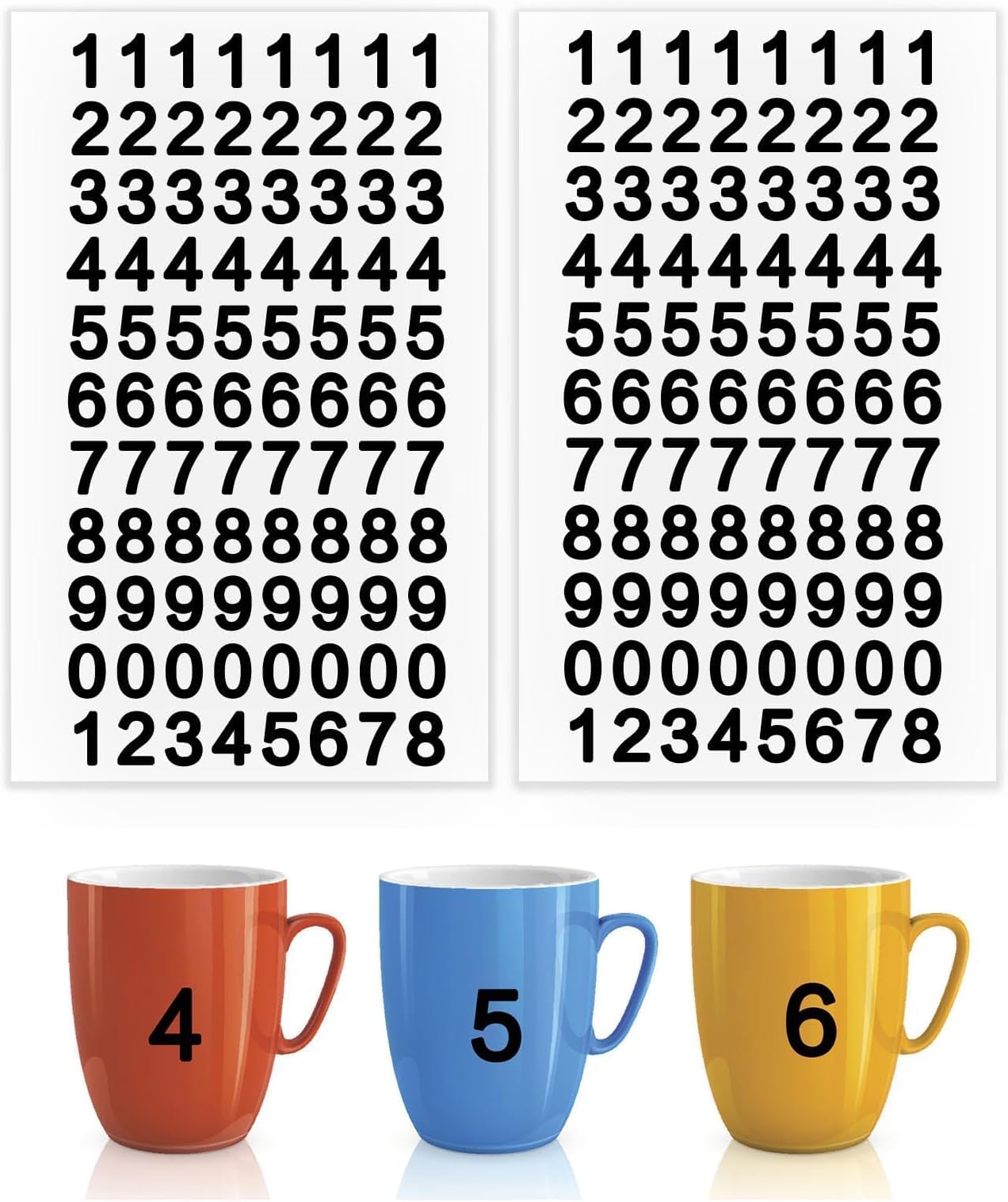 Numéros en laiton, 4 3/4 et 6, numéros de maison vintage, laiton massif