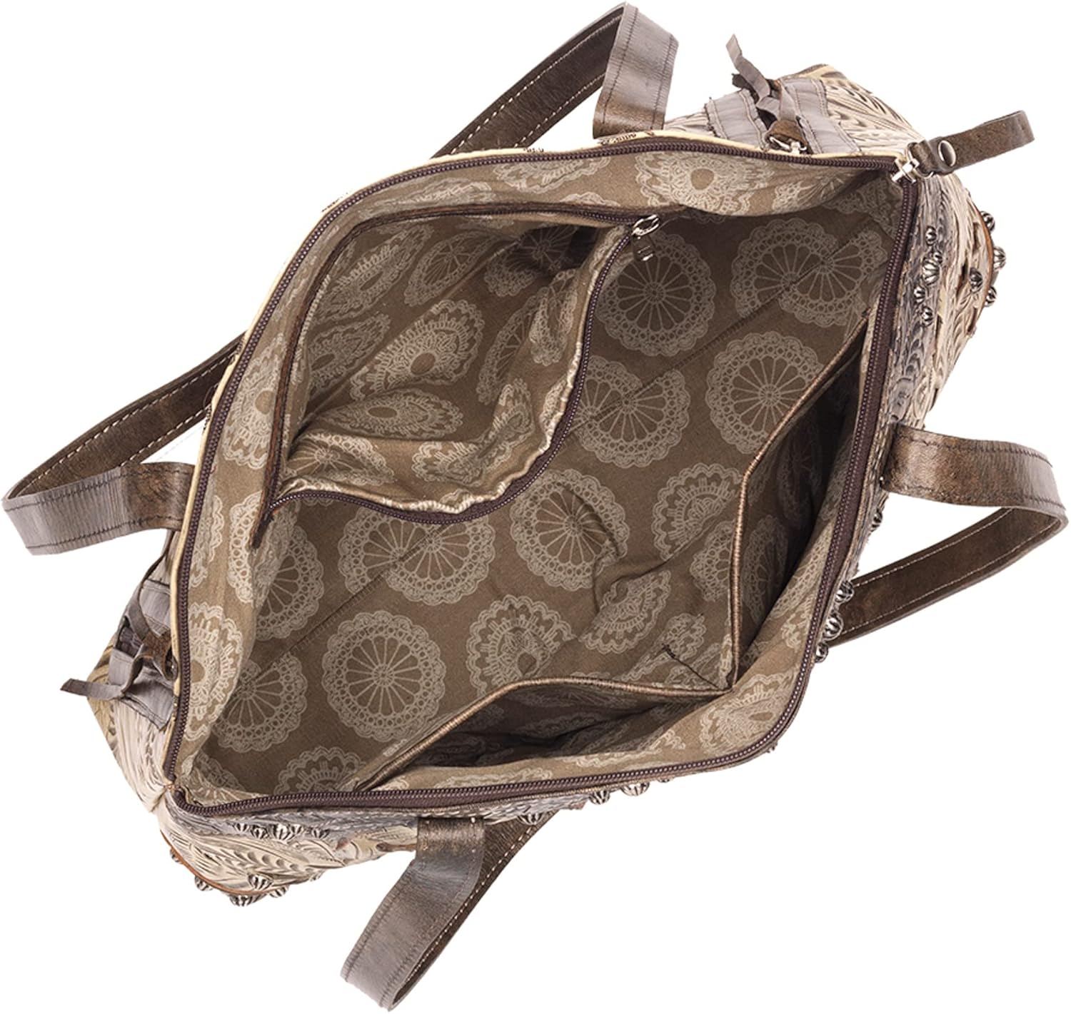 Annie's Secret Half Moon Tote for Women | Leather Lined Ambidextrous Conceal Carry Pocket on Back