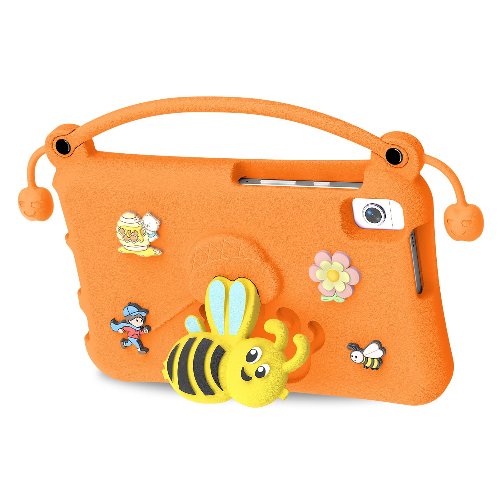 Cocoarm Custodia Protettiva Antiurto per Tablet Custodia Protettiva in Schiuma EVA per Tablet con Supporto e Maniglia Copertura Totale Lavabile per Bambini per Tab A9 Plus 10.95 e A11 Plus 11 (ORANGE)