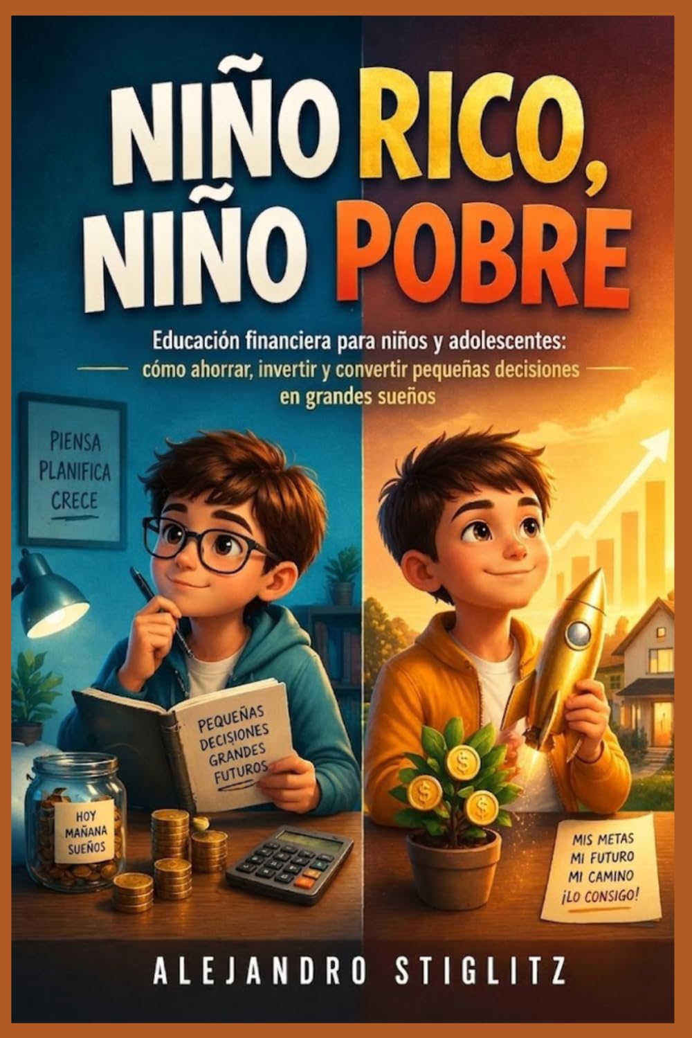 Niño Rico, Niño Pobre: Educación financiera para niños y adolescentes: cómo ahorrar, invertir y convertir pequeñas decisiones en grandes sueños.