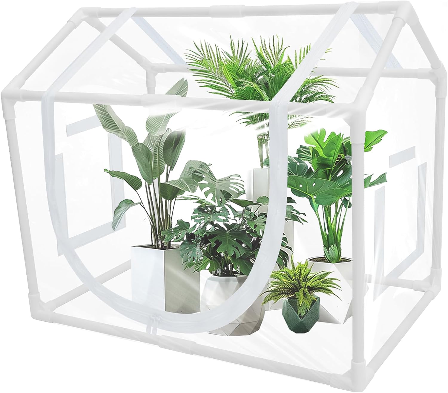 Greenhouse Tent Transparent PVC Indoor Greenhouse Secure Reliable Greenhouse Tent Flexible Easy to Use Indoor Greenhouse Thermostatic Greenhouse Tent Suitable for Backyards