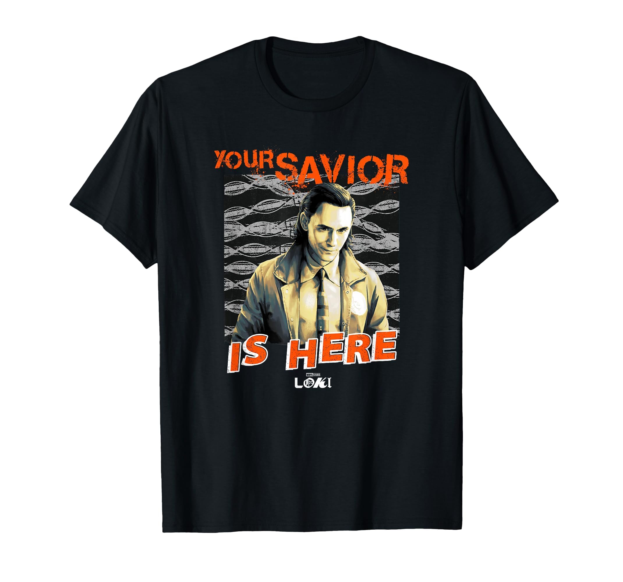 T-shirt Marvel Loki Your Savior Is Here vêtement geek série TVA - 3