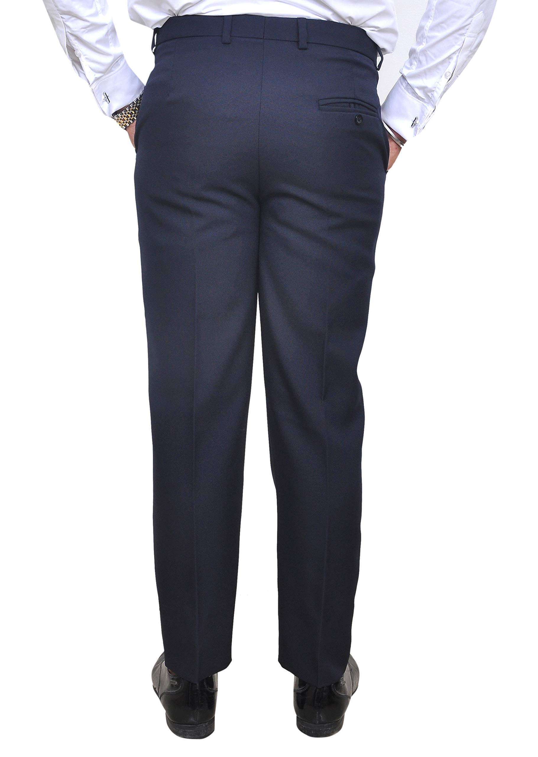 RISANI Men's Regular Fit Two Piece Wedding Bandhgala Jodhpuri Prince Suit (Blue)-44 2