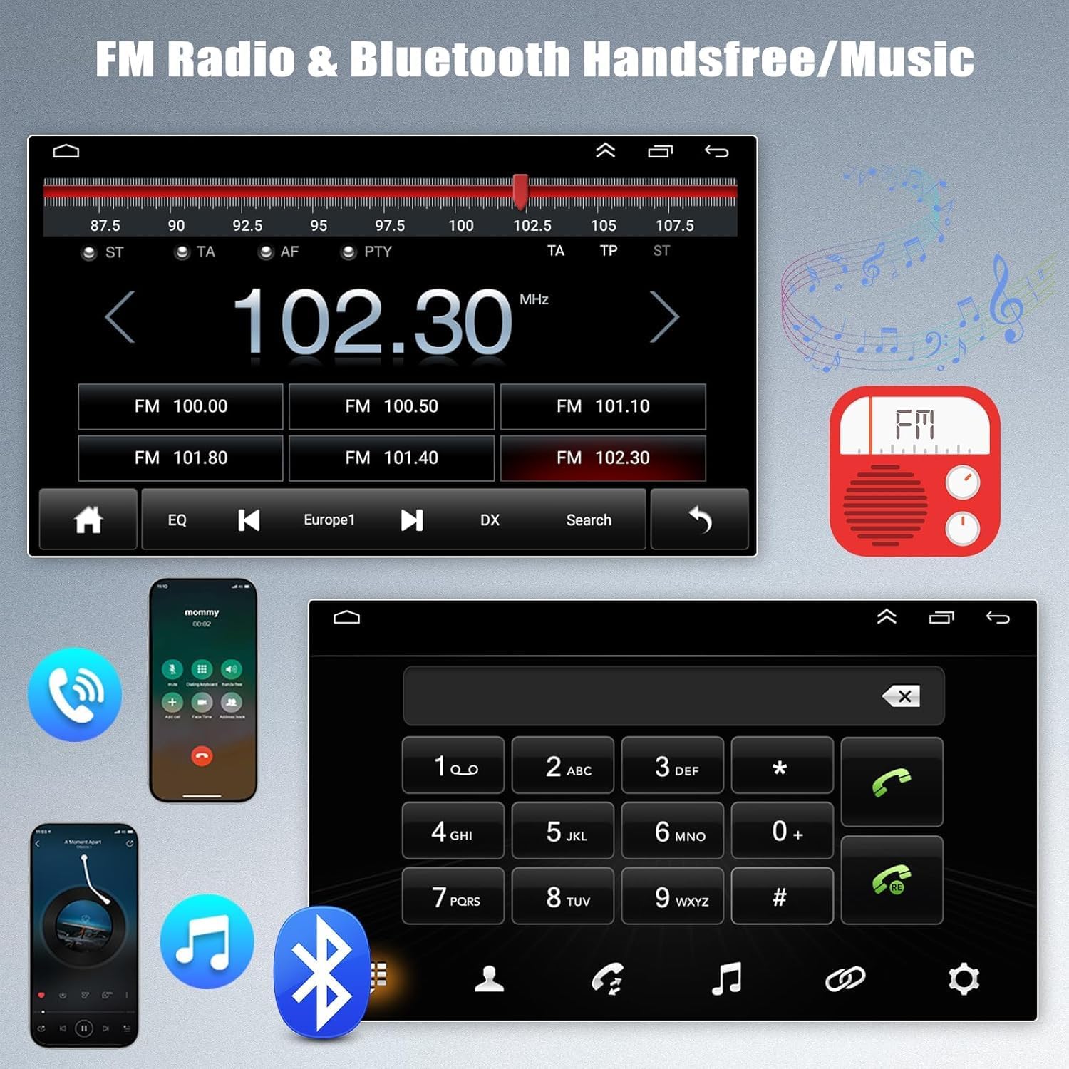 9-calowy 2 DIN Android 15 Odtwarzacz samochodowy do H-onda Jazz GD 2002-2008 (4 64GB) Wyświetlacz dotykowy Radio Multimedialny Jednostka główna z CarPlay GPS WiFi BT SWC DSP FM RDS,K3 pro