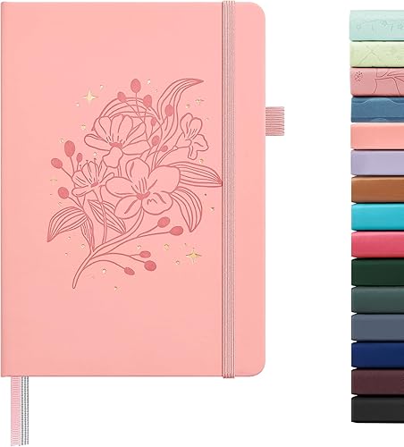 Miniatura 10 de &And Per Se - Cuaderno con rayas estrechas (5 unidades), 160 páginas, tamaño A5 de 5.7 x 8 pulgadas, diario de papel grueso, con tapa dura, para