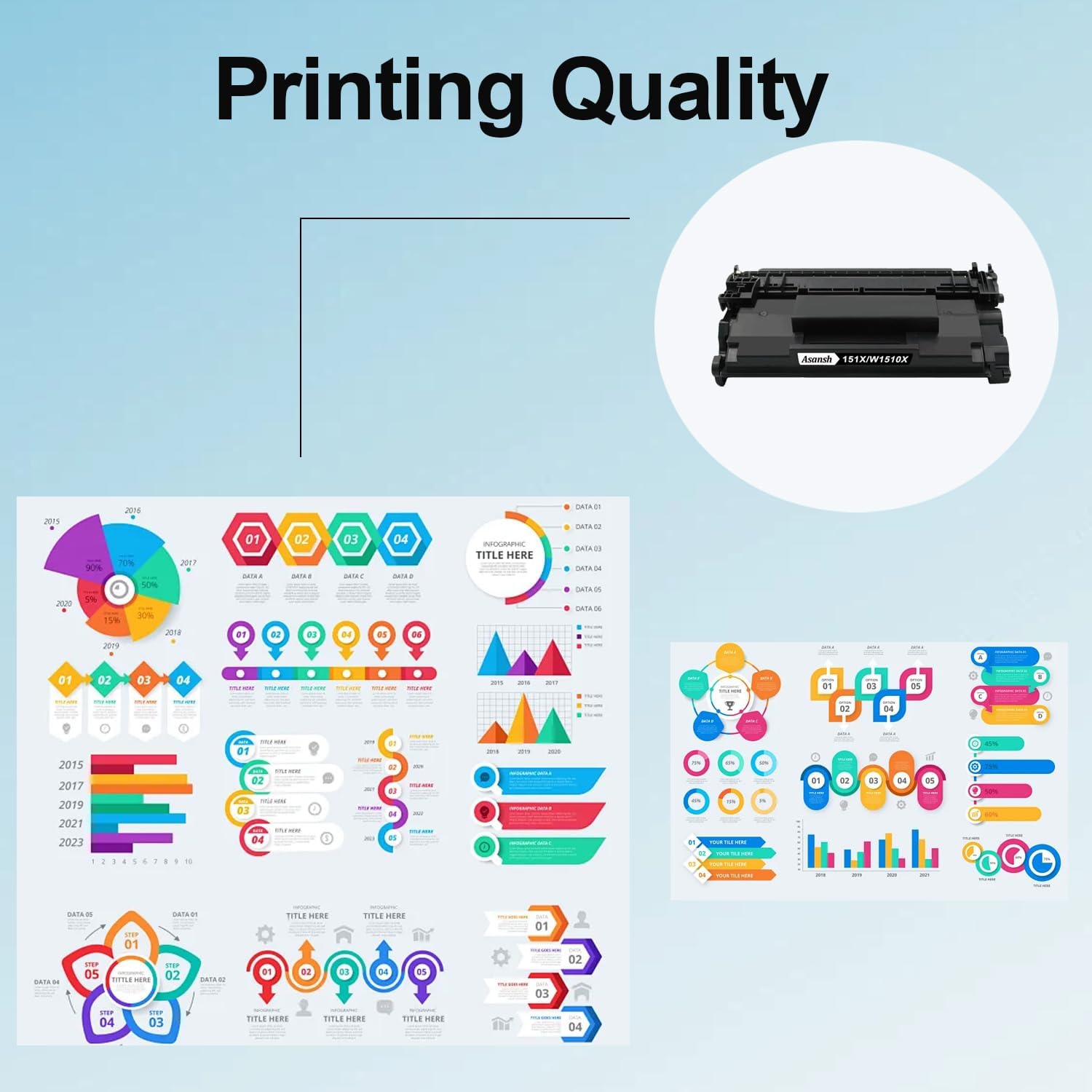 151X W1510X Toner Cartridge Replacement for Pro 4003d 4003w 4003dn 4003dw MFP 4103dw 4103fdn 4103fdw Printer, 1 Pack