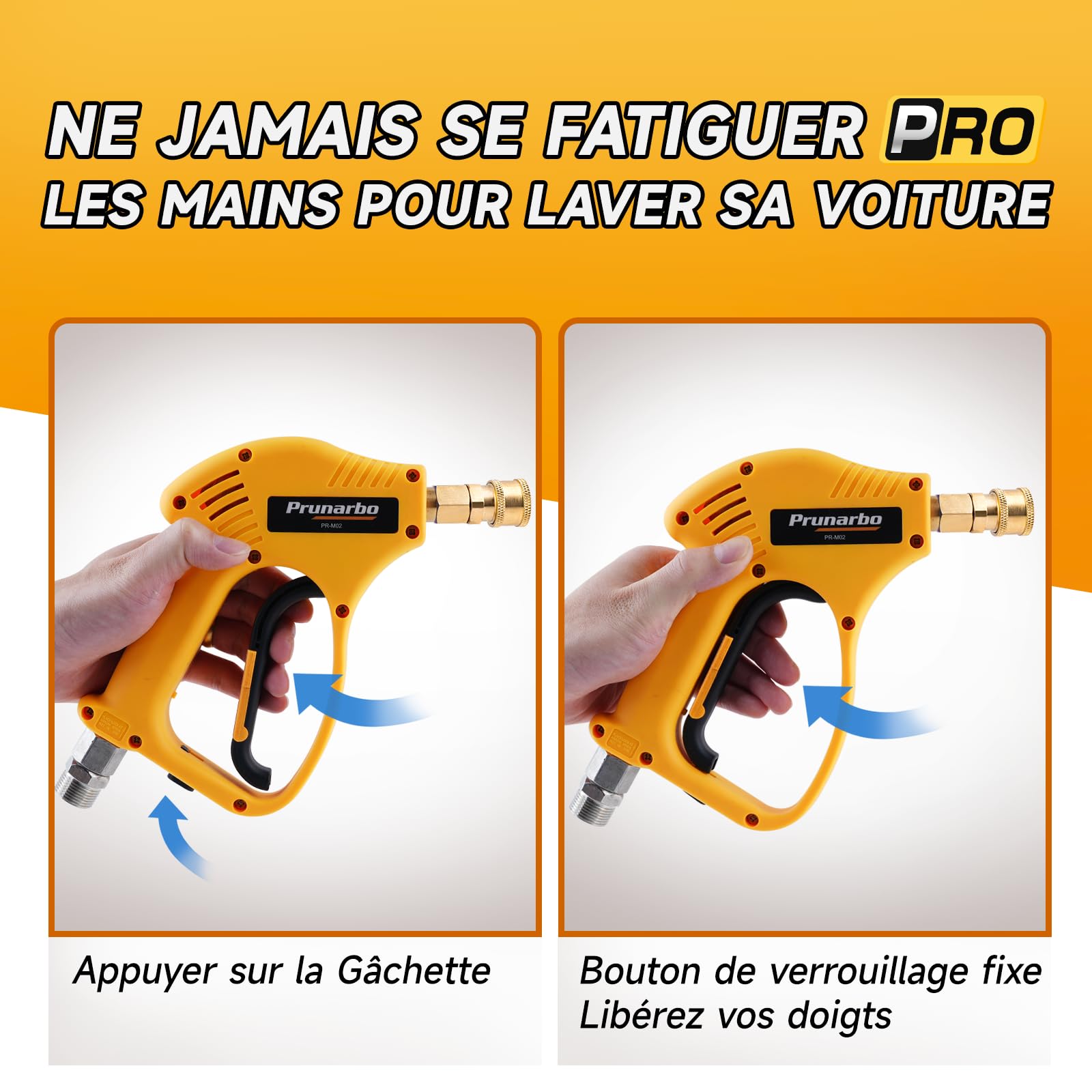 Canon à Mousse Compatible avec Kärcher K2-K7, Kit Lavage Auto | Pistolet Court, Mousse Épaisse, Nettoyage Rapide, Jantes, Carrosserie