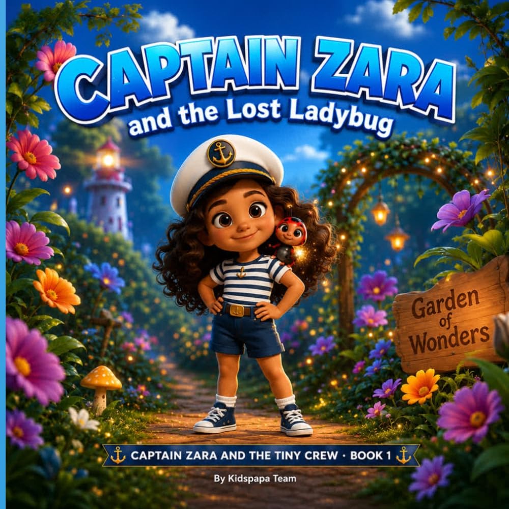 Captain Zara and the Lost Ladybug: A Funny Adventure Story About Teamwork and Courage for Kids Ages 4–7 (Captain Zara and the Tiny Crew Book 1)