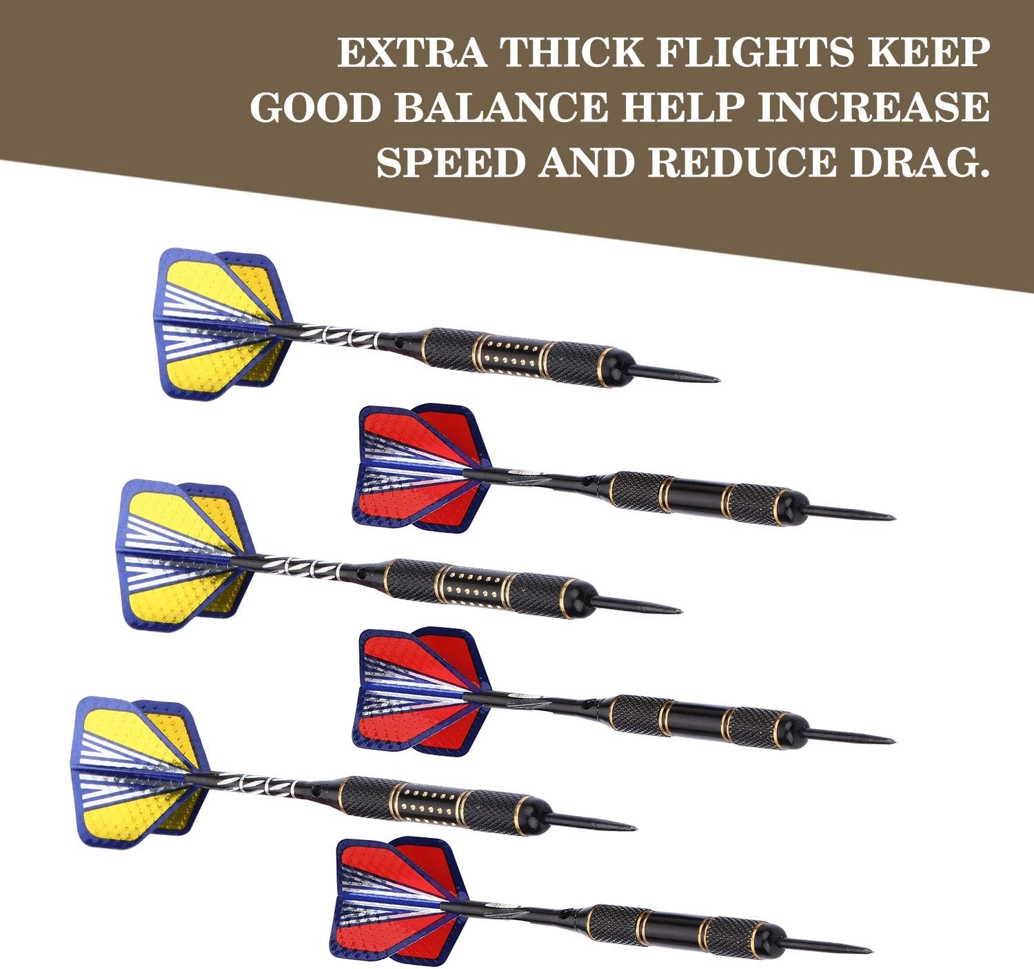 Niubixx Standard Dart Flights 30 Sets 90 Pcs Durable PET and Laser Replacement Feather Tail Wing - Perfect Accessories Equipment Supplies for Dart Games : Sports & Outdoors