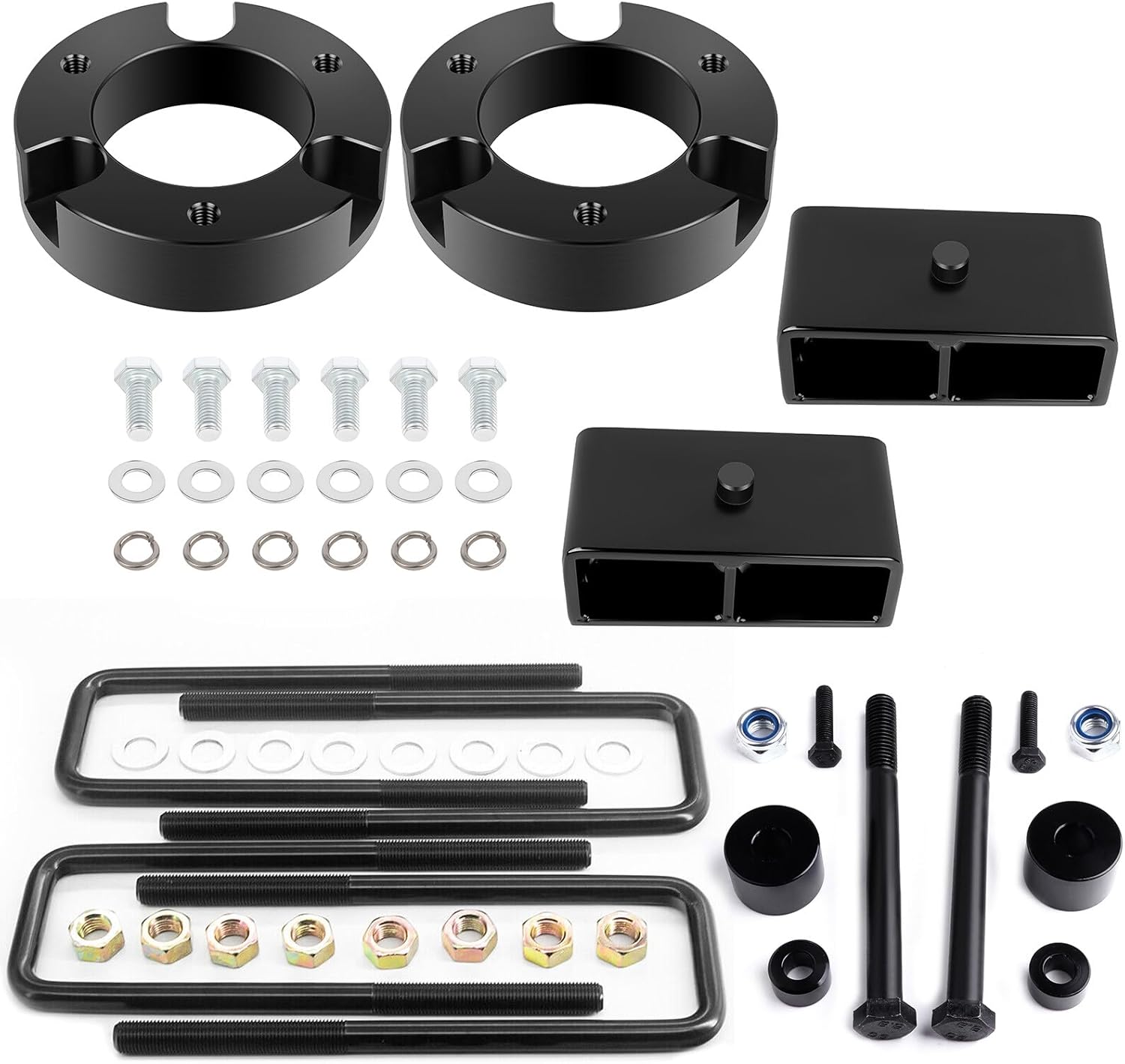 SCITOO 2.5" Front and 2" Rear 2-3" Front Leveling Lift Kits Fit for Toyota for Tundra 2000-2006, 6Pcs Leveling Kits
