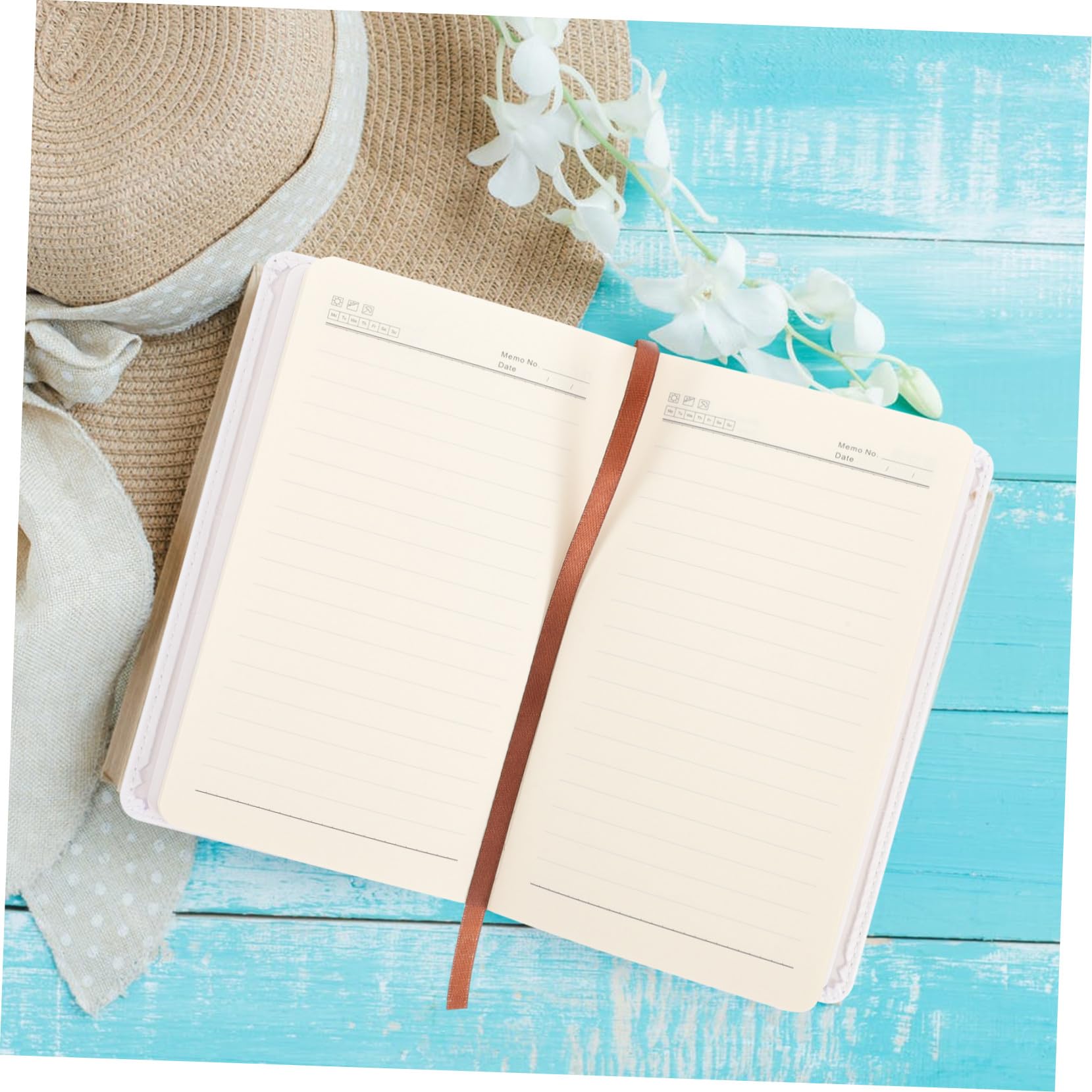 jojofuny 5 Pièces Carnet de Notes Cuir PU Sublimation Couverture Résistante Cahier de Bureau pour Conférence Journal de Planification Pratique