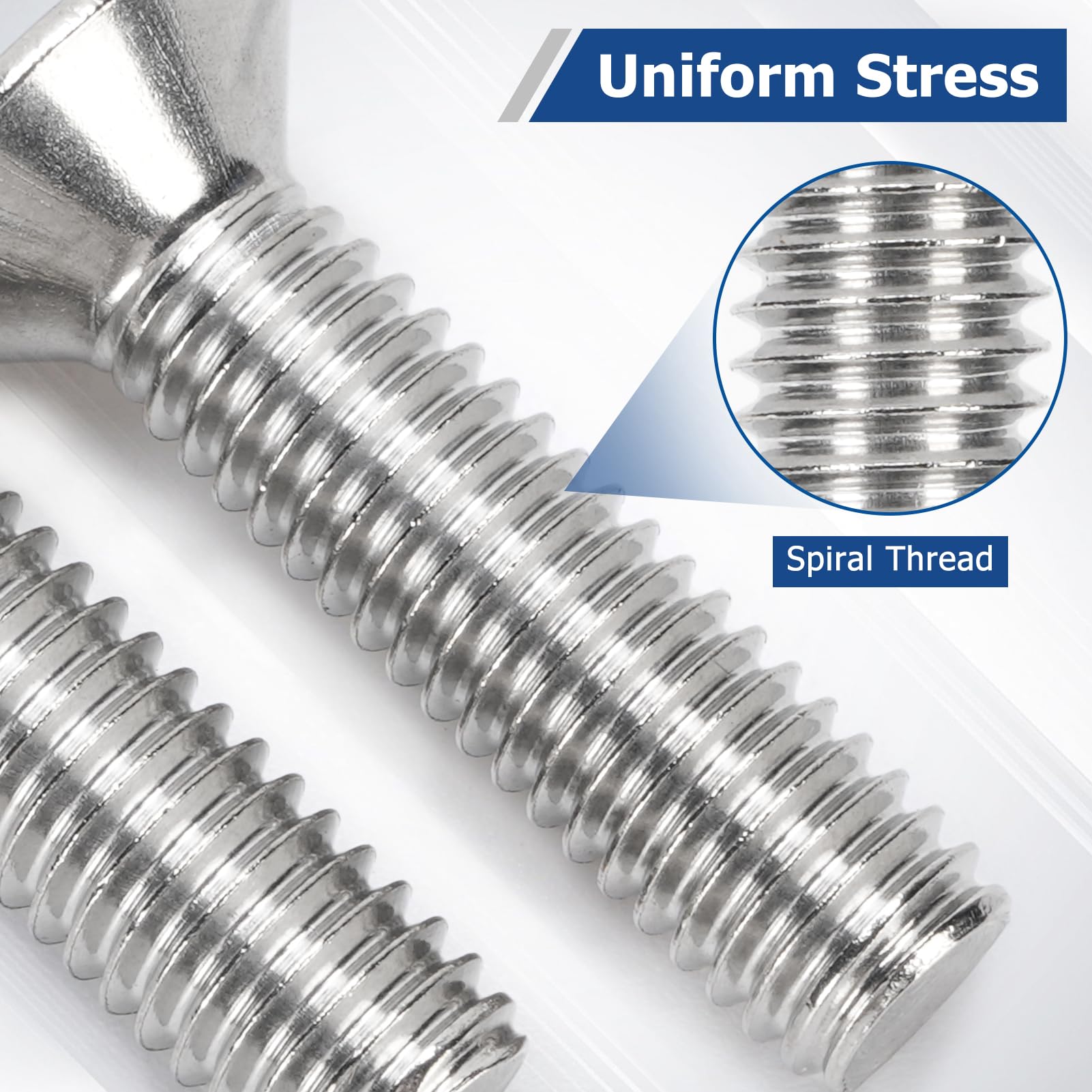 Juego de 260 tornillos planos M4/M5/M6 Hex Socket Acero Inoxidable 304, incluye estándar alemán A2-70 Flat Head Hex Socket Acero Inoxidable 304 tornillos para la industria electrónica