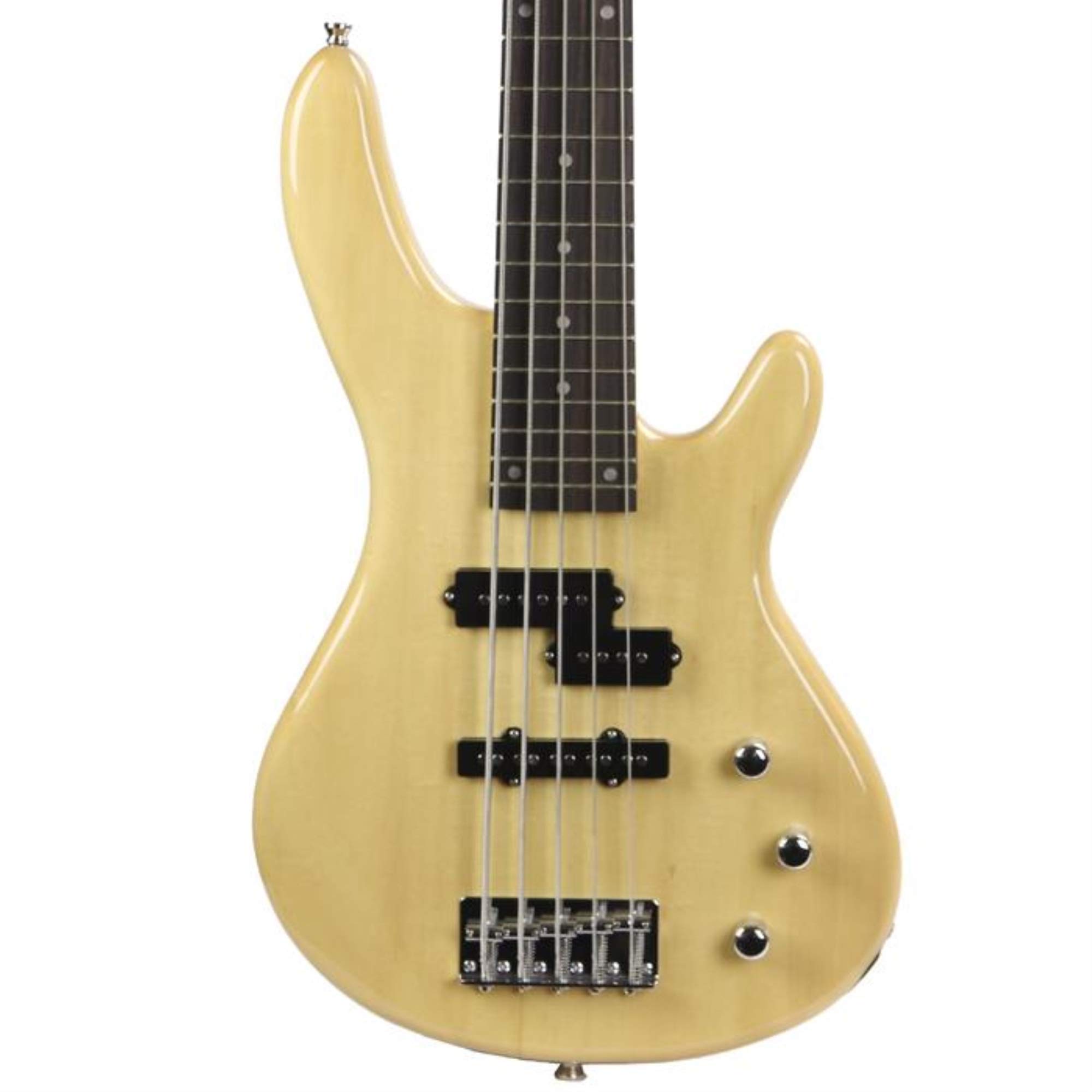 Kona Guitars KE5BN 5-String Electric Bass Guitar with Split Pickup Configuration