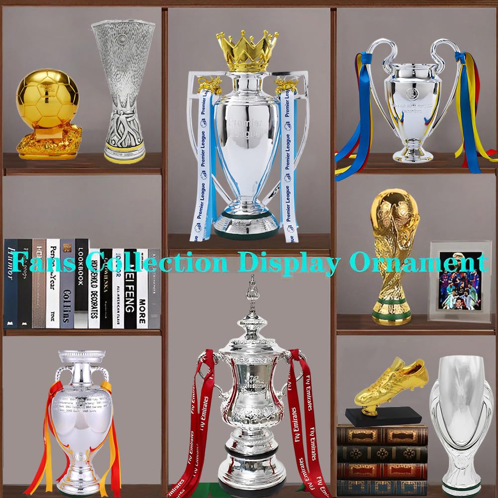 Resina Trofeos Ganador Europa Football League Réplica Plata Trofeo Copa de Campeones de Clubes de Fútbol/44Cm