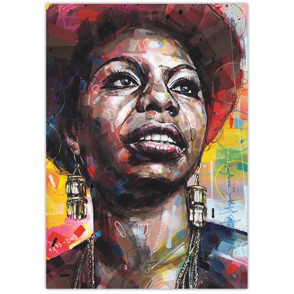 Jazz and Soul 04 Poster musicale 29,7 x 42 cm (A3) - incorniciato e firmato