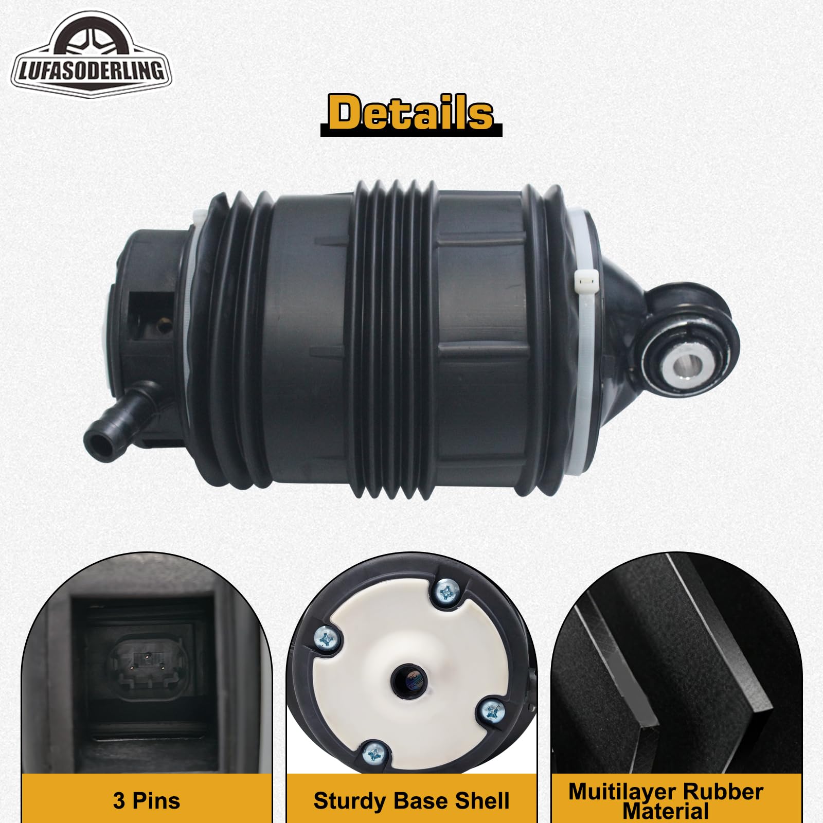 W211 Luftbalg Hinten Kompatibel mit Mercedes-Benz W211 C219 CLS280 CLS300 CLS320 CLS350 CLS500 S211 E200 E230 E280 CDI E240 T E320 E350 2113200725 2113200825 2113201525 (2 Stück)