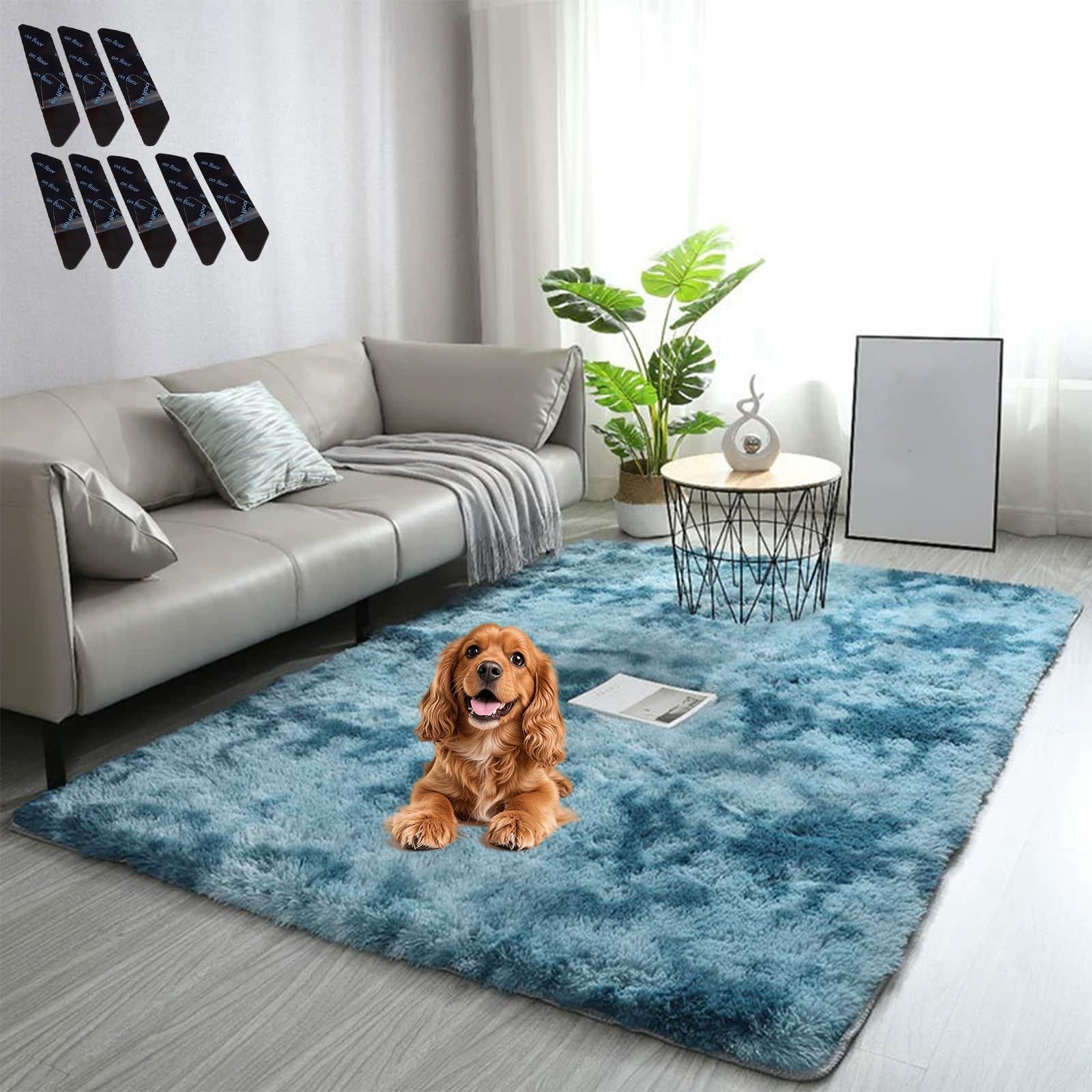 Liocwocne 2026 New Shaggy Rug, Gradient Color Plush Floor Mat, Ultra-Soft, Non-Slip & Machine Washable, Secure and Sturdier, Add Comfort to Your Home(F,160 * 230)