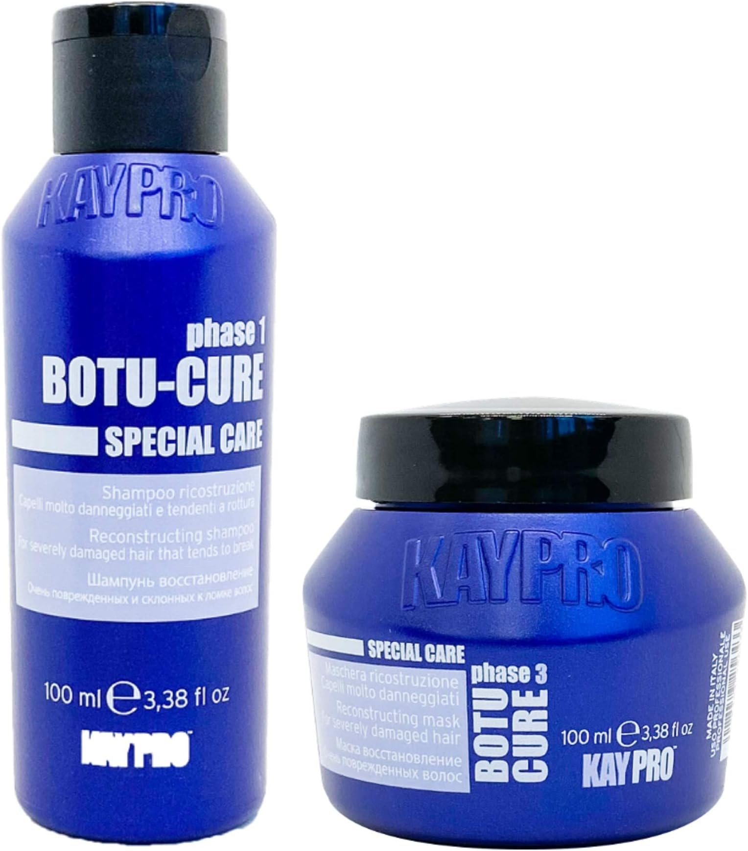 Kepro Kaypro Hair Care Set of 2 Mini BOTU-CURE Shampoo & Mask 100ml