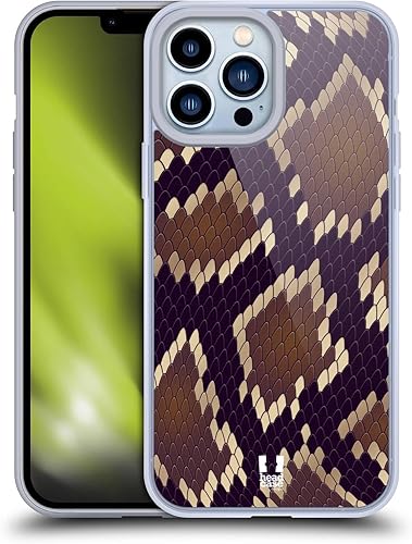 Miniatura 10 de Head Case Designs Funda de gel suave con diseño de serpiente pitón verde compatible con Apple iPhone 13 Pro Max verde pitón,Ball Python,Pitón