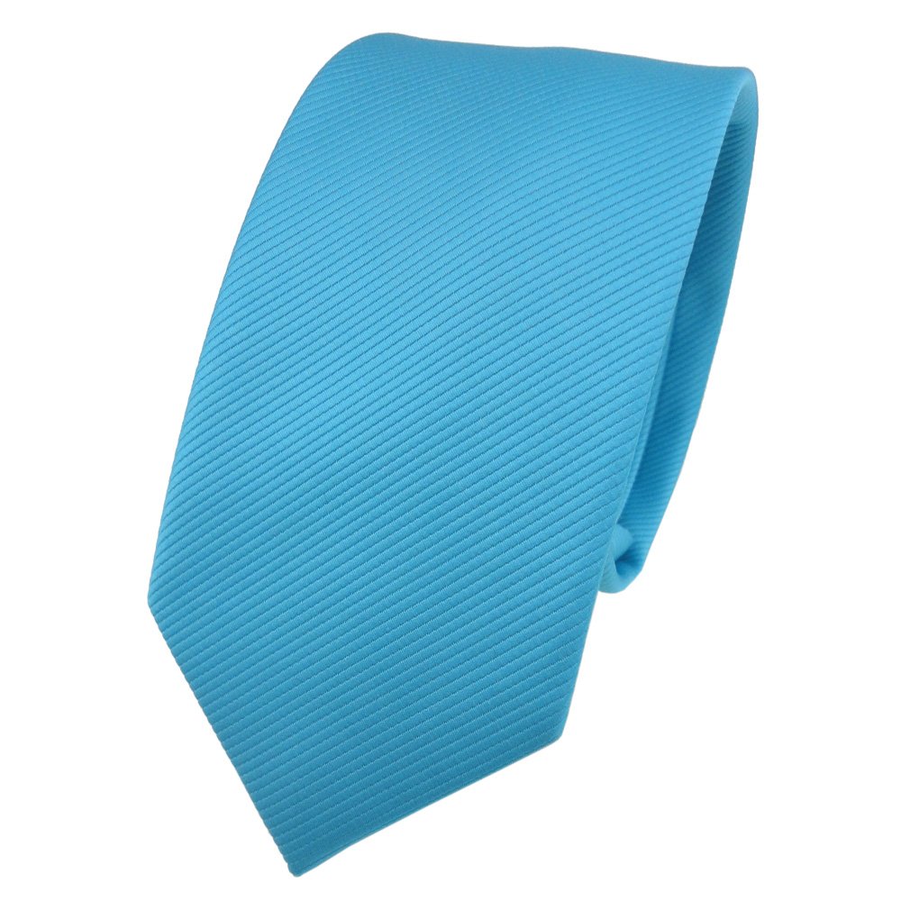 TigerTie gecrashter Schal in türkis blau braun gemustert - Gr. 170 x 50
