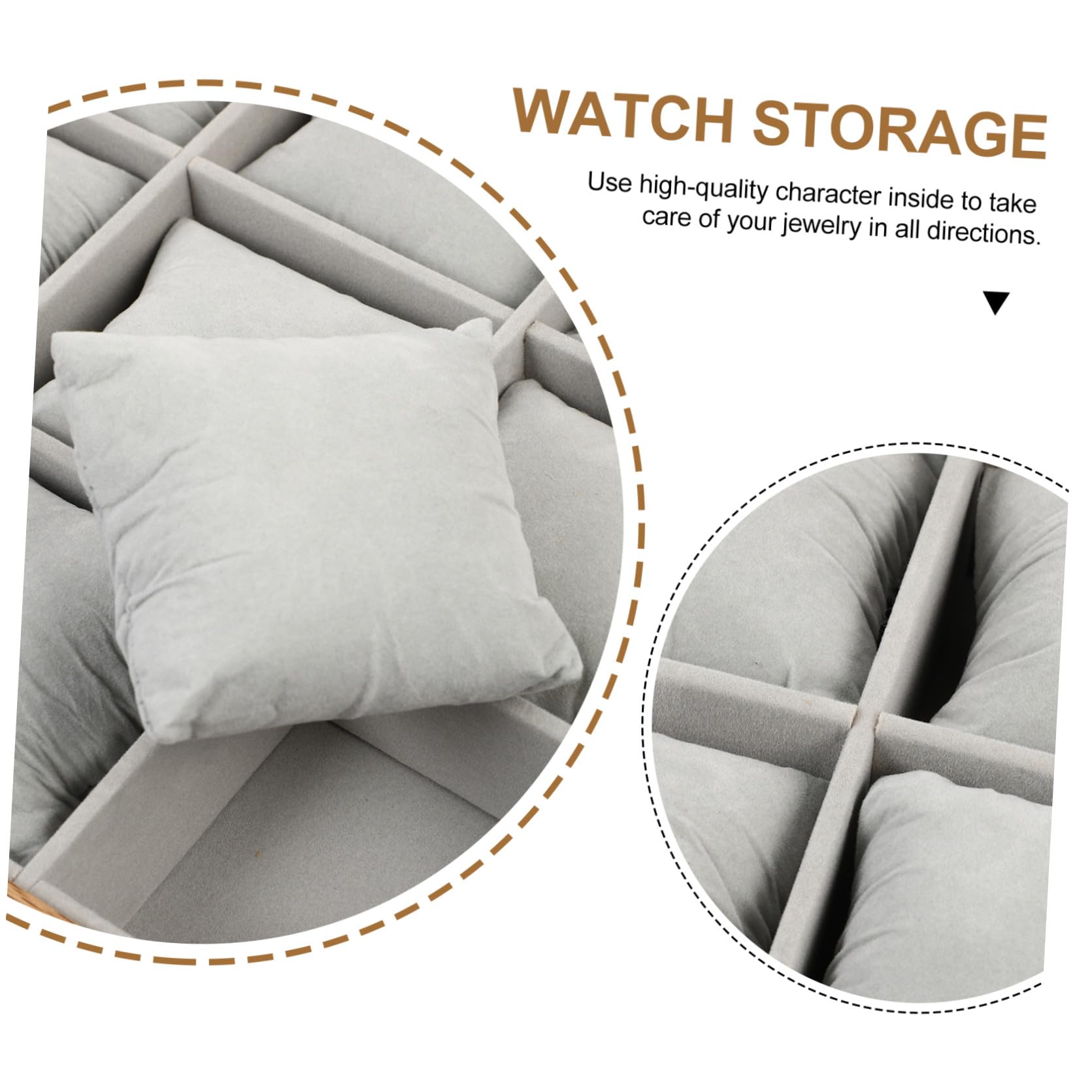 COLLBATH Scatola Porta Orologi in Legno con 12 Scomparti, Espositore | Cuscini Rimovibili Inclusi, Uso Personale e Decorazione Casa, per Anelli e Gemelli
