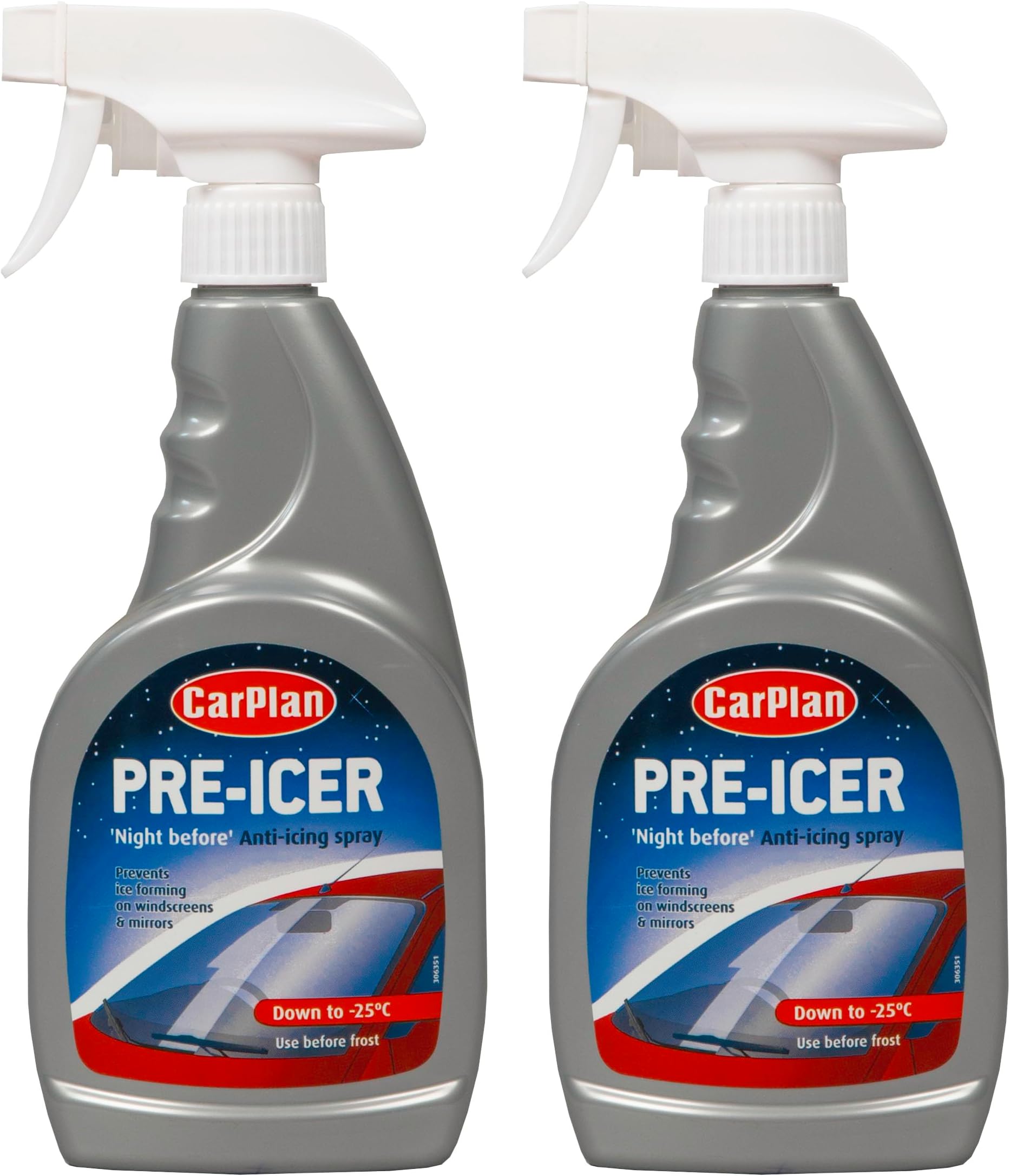 2 x Carplan Pre Icer 500ml Night Before Anti Icing Spray Amazon.co.uk
