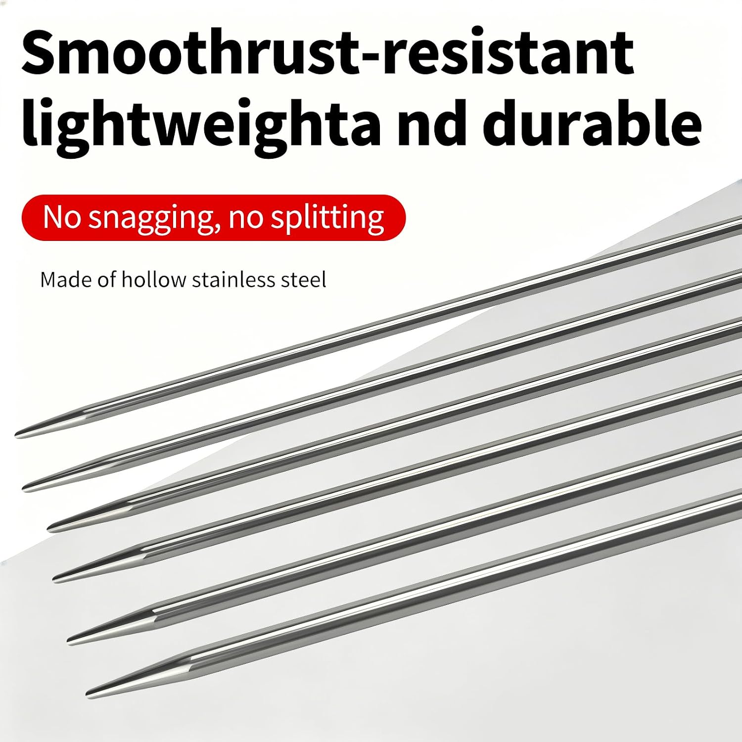 Soosui Double-Pointed Knitting Needles,6 inches/15 cm, 5 Sizes (1.5mm–2.5mm) This Set of Double-Pointed Needles is Perfect for Knitting Socks, Hats, and Gloves, and is Ideal for Knitters.
