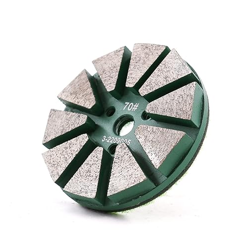 Miniatura 4 de Almohadilla de pulido de piso de diamante de metal de 3 pulgadas para baldosa, piedra, mármol, hormigón, granito, disco de lijado (grano 70-3pcs)