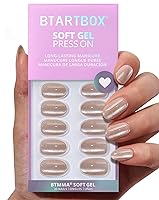 Vista 7 de BTArtbox Uñas postizas a presión con punta francesa, almendra, ajuste supremo, naturales, reutilizables, cortas, adhesivas, para mujer, regalo en 16