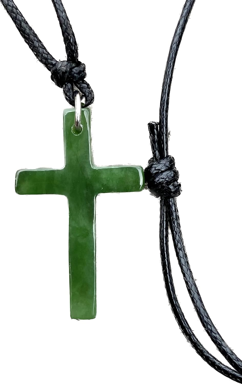 Jade Cross Necklace, Canadian Nephrite Jade, Canadian Jade Cross Pendant, Nephrite Jade Pendant, Green Jade Cross Necklace, Jade for men.
