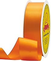 Vista 154 de Cinta de satén plateada de doble cara de 1-1/2 pulgadas x 50 yardas, cinta plateada de poliéster para envolver regalos, muy adecuada para bodas