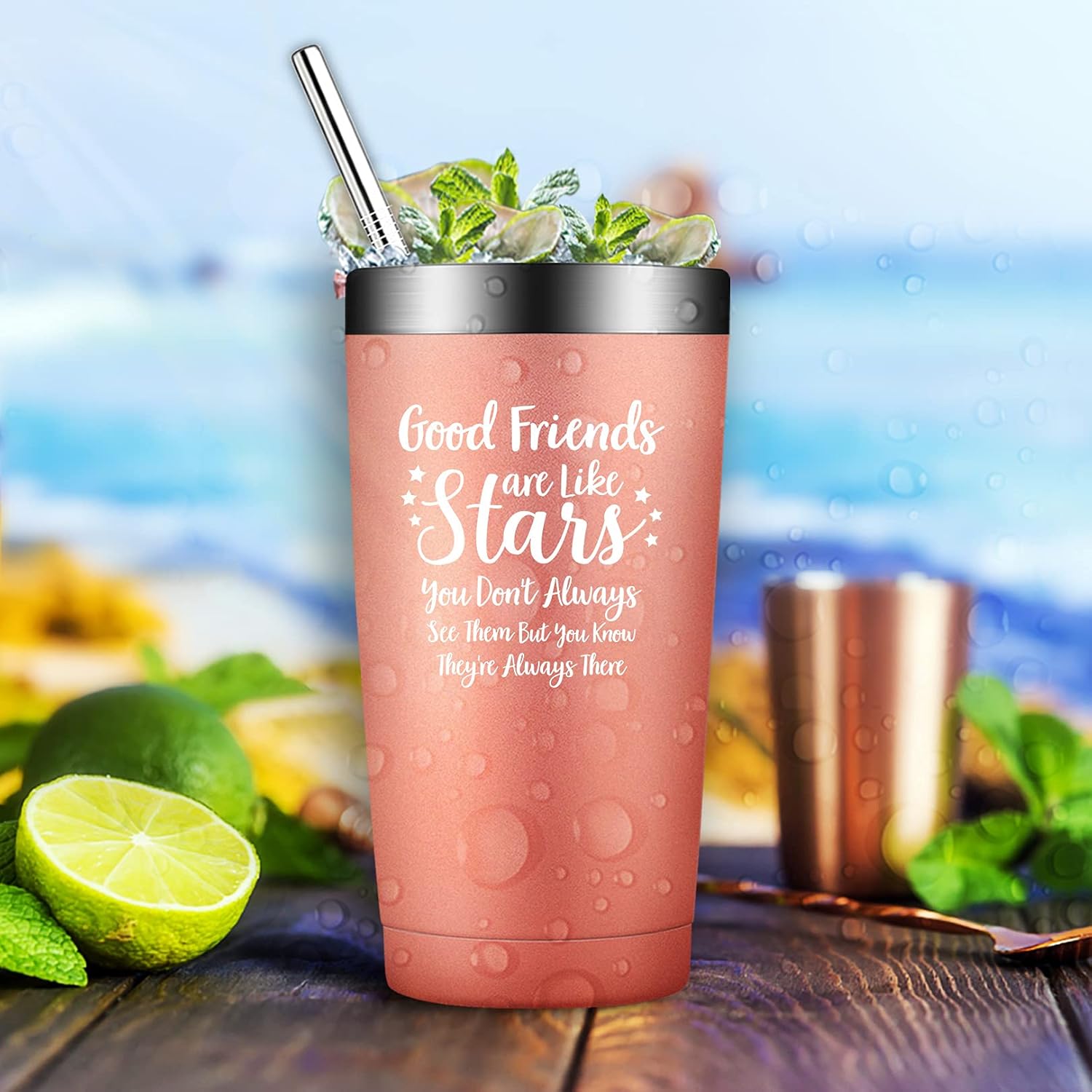 Up To 40% OFF Best Friend Gift - Funny Best Friend Birthday Gifts - Christmas Friendship Present Idea for Women, Men, Sister, Coworker, Roommate, BFF, Female, Lady, Her - Insulated Wine Tumbler Cup