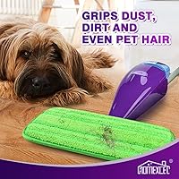 Vista 5 de HOMEXCEL Almohadillas de Microfibra para Trapeador Compatibles con Swiffer Wet Jet, Reutilizables, Lavables a Máquina, Repuestos de Almohadillas