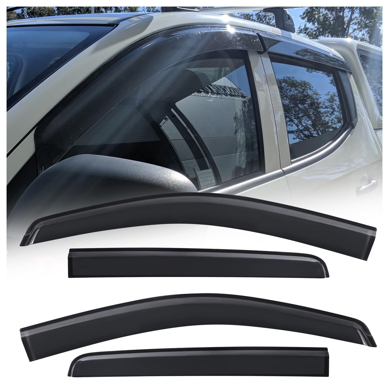 Buy JHCHAN Wind Deflectors for Ford Ranger Wildtrak Accessories 2023