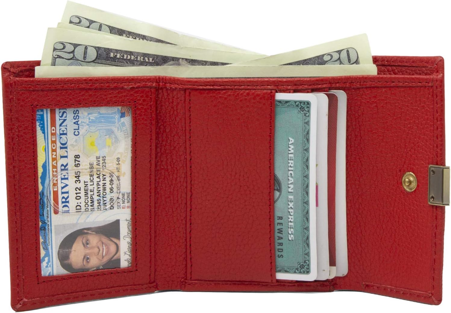 Timberland womens Leather Rfid Small Indexer Snap Wallet Billfold - Image 2