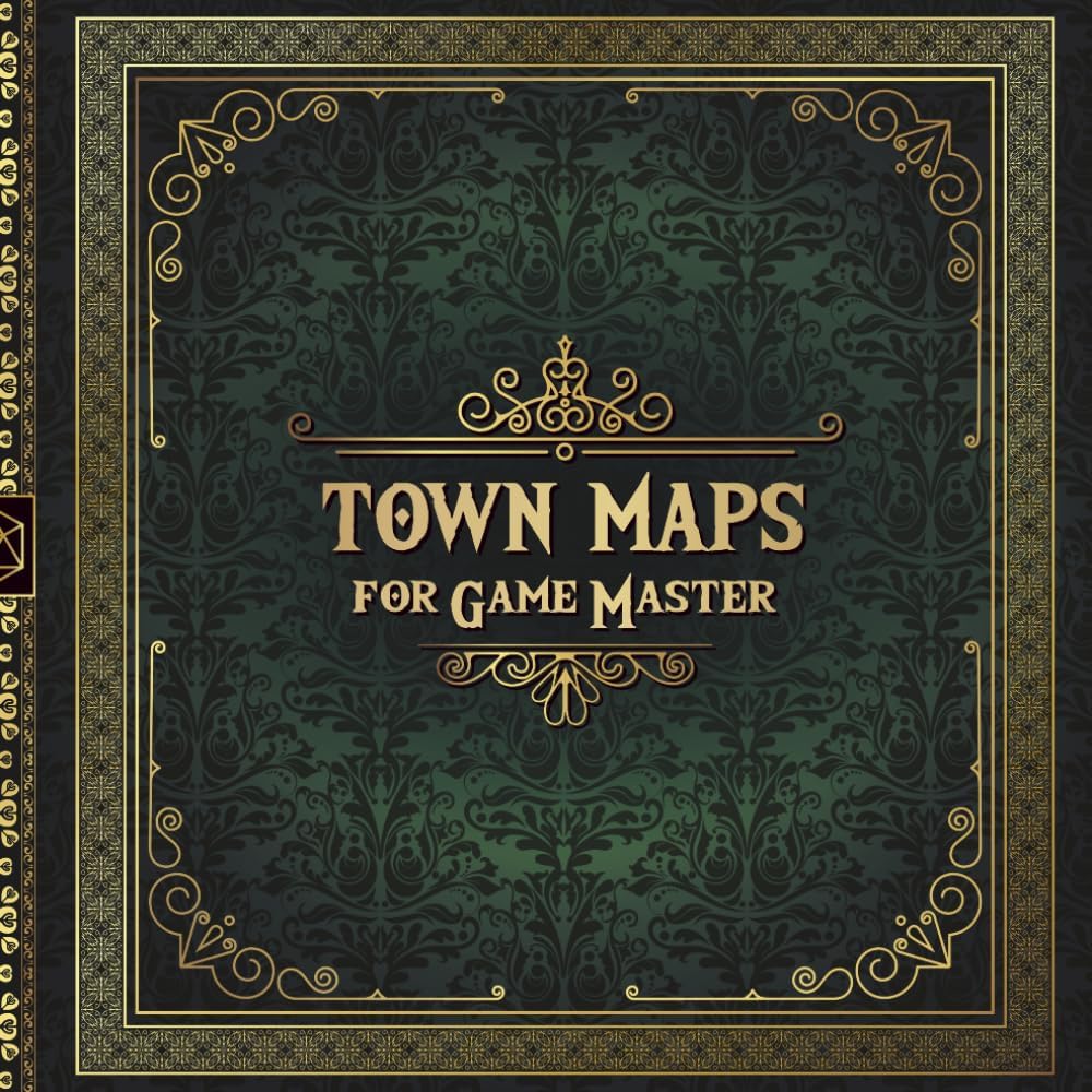 Town Maps for Game Master: 50 Unique and Customizable Regional Maps for Tabletop Role-Playing Games (RPG Maps for Game Master)