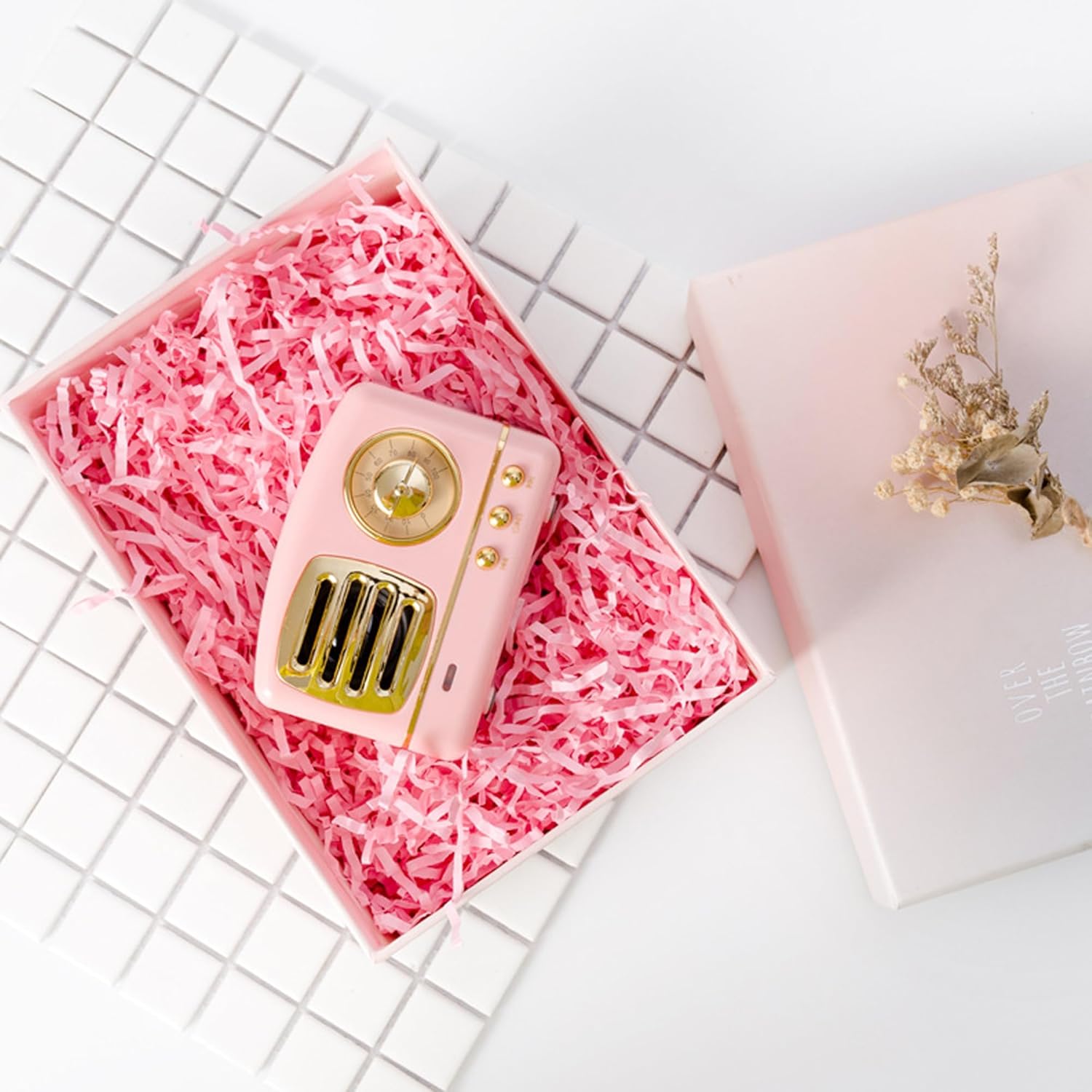 Uptotop 1/2 LB Supply Crinkle Cut Paper Shred Filler for Gift Wrapping Basket Filling, Valentine's Day, Birthday, Christmas, Thanksgiving, Wedding, Mother's Day, Pink - Image 2