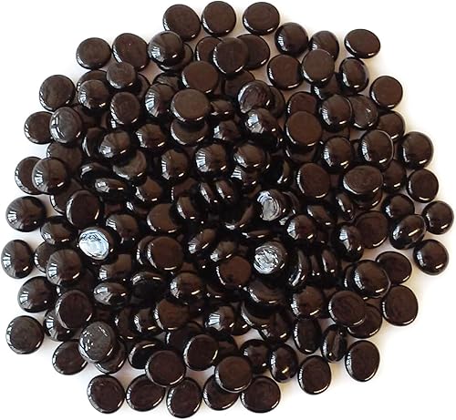 1 LB - Negro Ópalo - Rellenos de jarrón - Gemas de vidrio