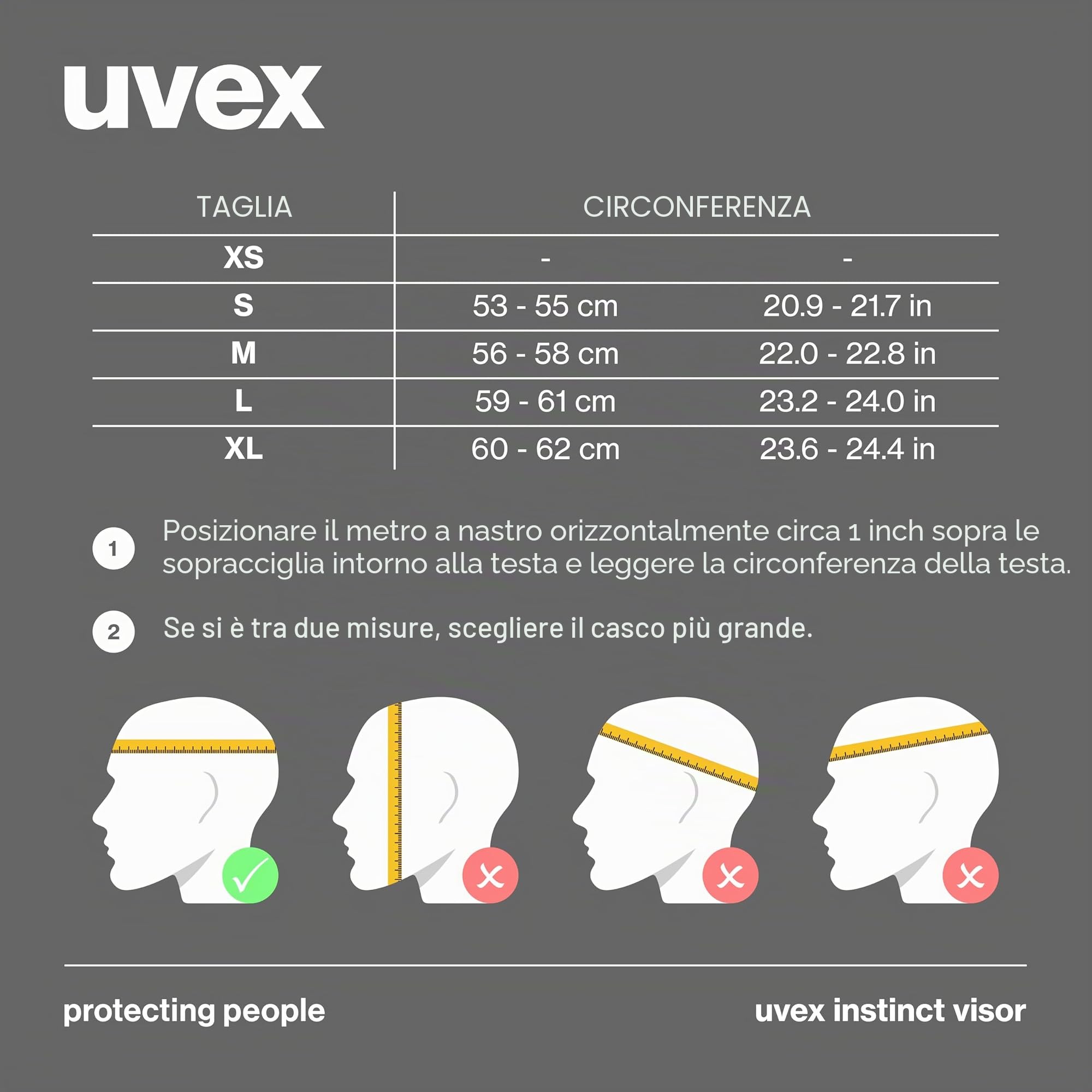 Uvex Instinct Visor - Unisex Visierhelm mit Schutzstufe S2