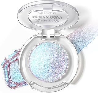 Holographic Duochrome Blue Glitter Eyeshadow, Color Shift Metallic Shimm...