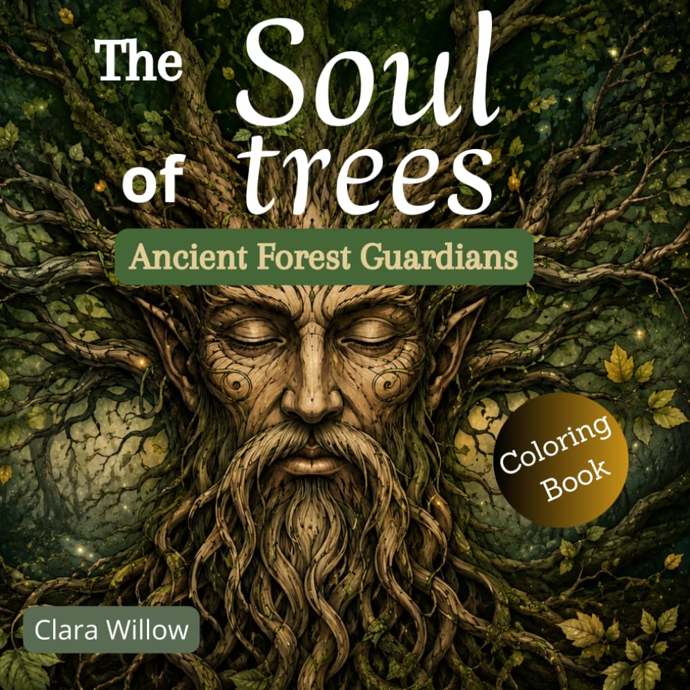 The Soul of Trees: Ancient Forest Guardians Coloring Book