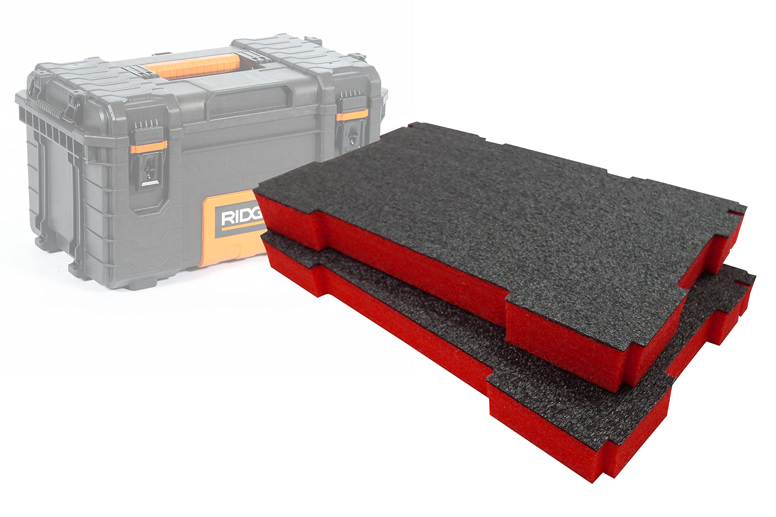Shadow Foam Ridgid Pro System Tool Chest (Version 1) Foam Inserts (Red 50mm) from B&Q