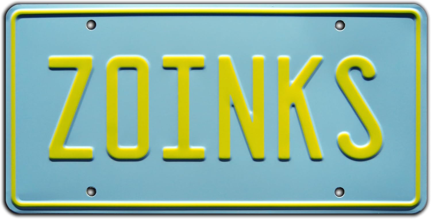 Scooby Doo | Zoinks | Metal Stamped License Plate