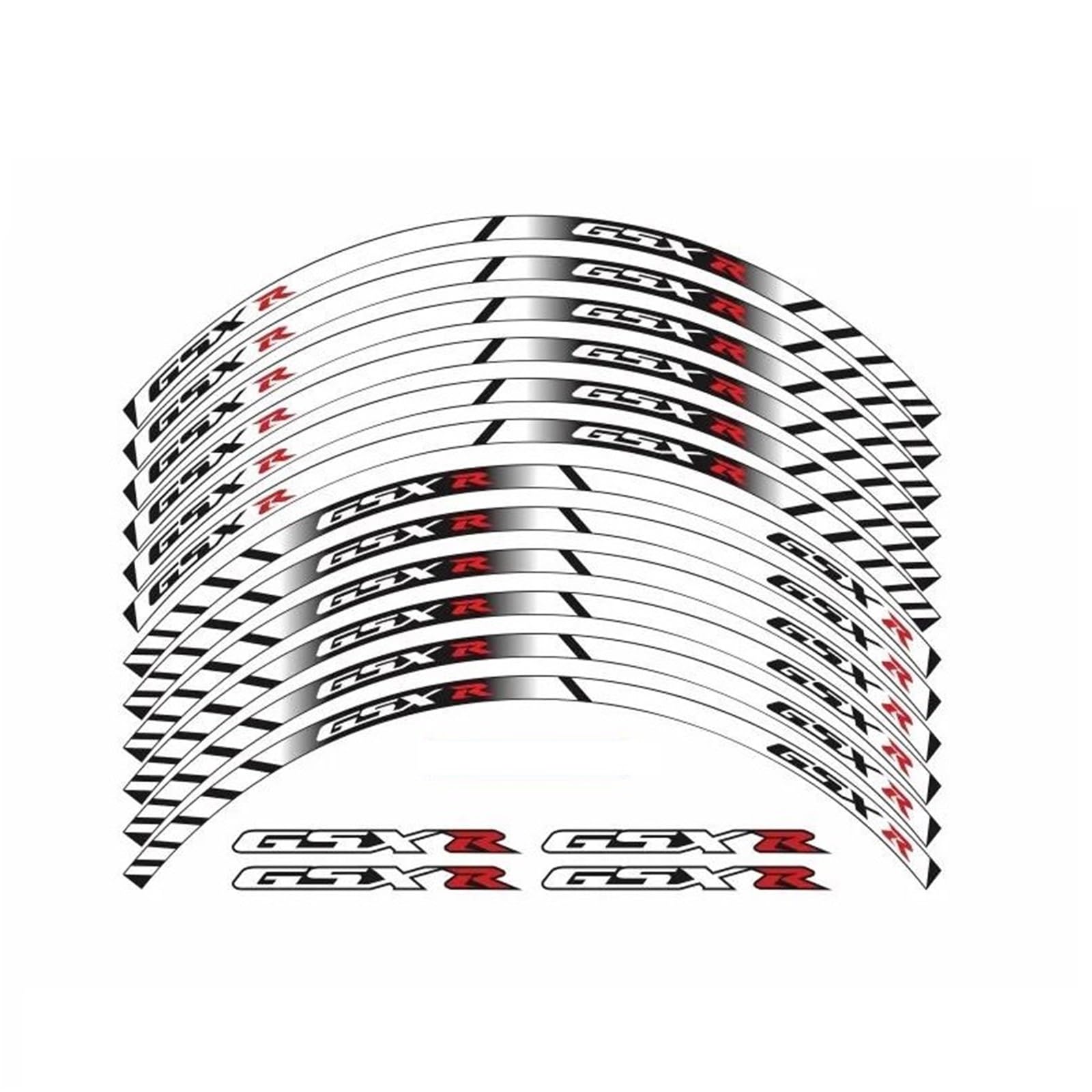 Wheel Stickers Motorcycle Wheel Sticker for Suzuki GSXR600 GSXR750 GSXR1000 GSXR 600 750 1000 Decals Reflective Rim Hub Decorative Stickers Rim Reflective Decal