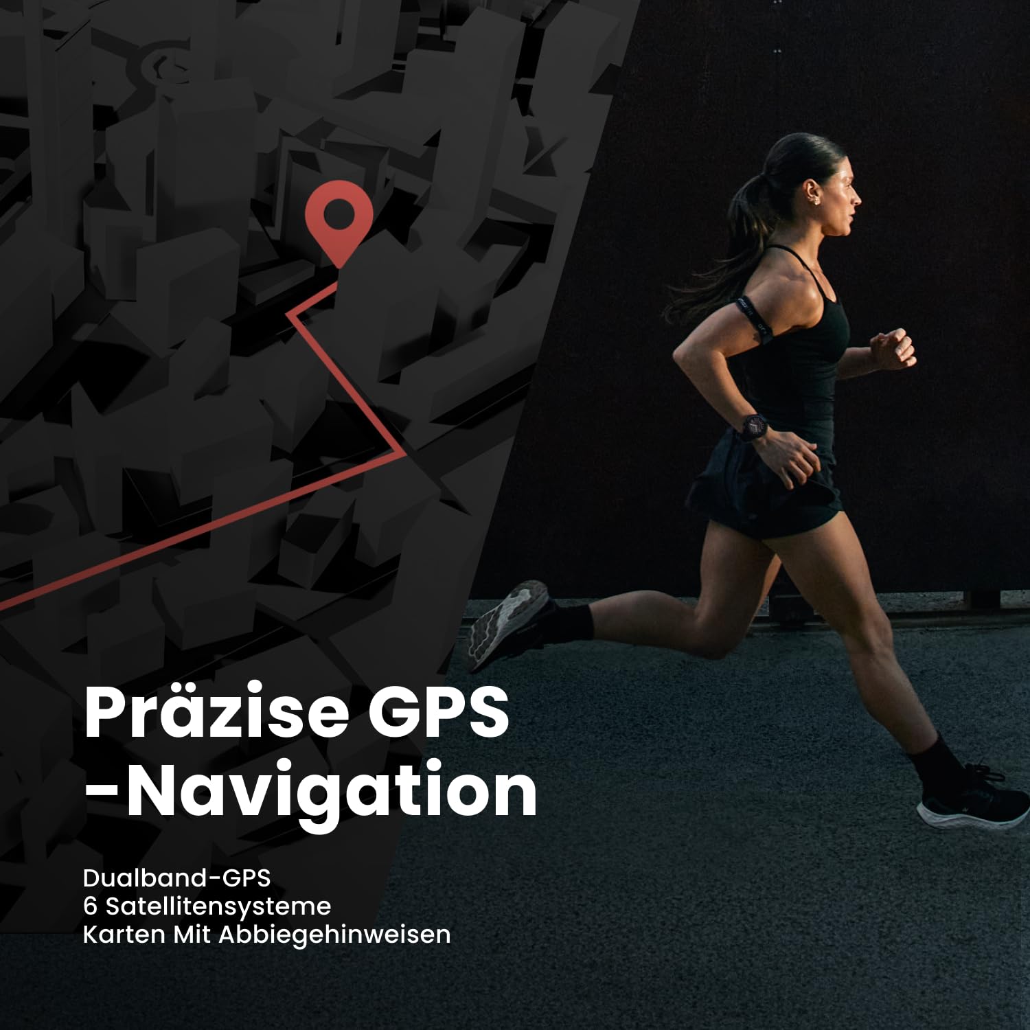 Amazfit Balance 3 GPS-Smartwatch, 48mm 1,5" AMOLED mit Saphirglas, Edelstahlgehäuse, NFC, 21 Tage Akkulaufzeit, Taschenlampe, 64GB, Offline-Karten, 10 ATM, 180+ Sportmodi & HYROX Fitness-Tracker