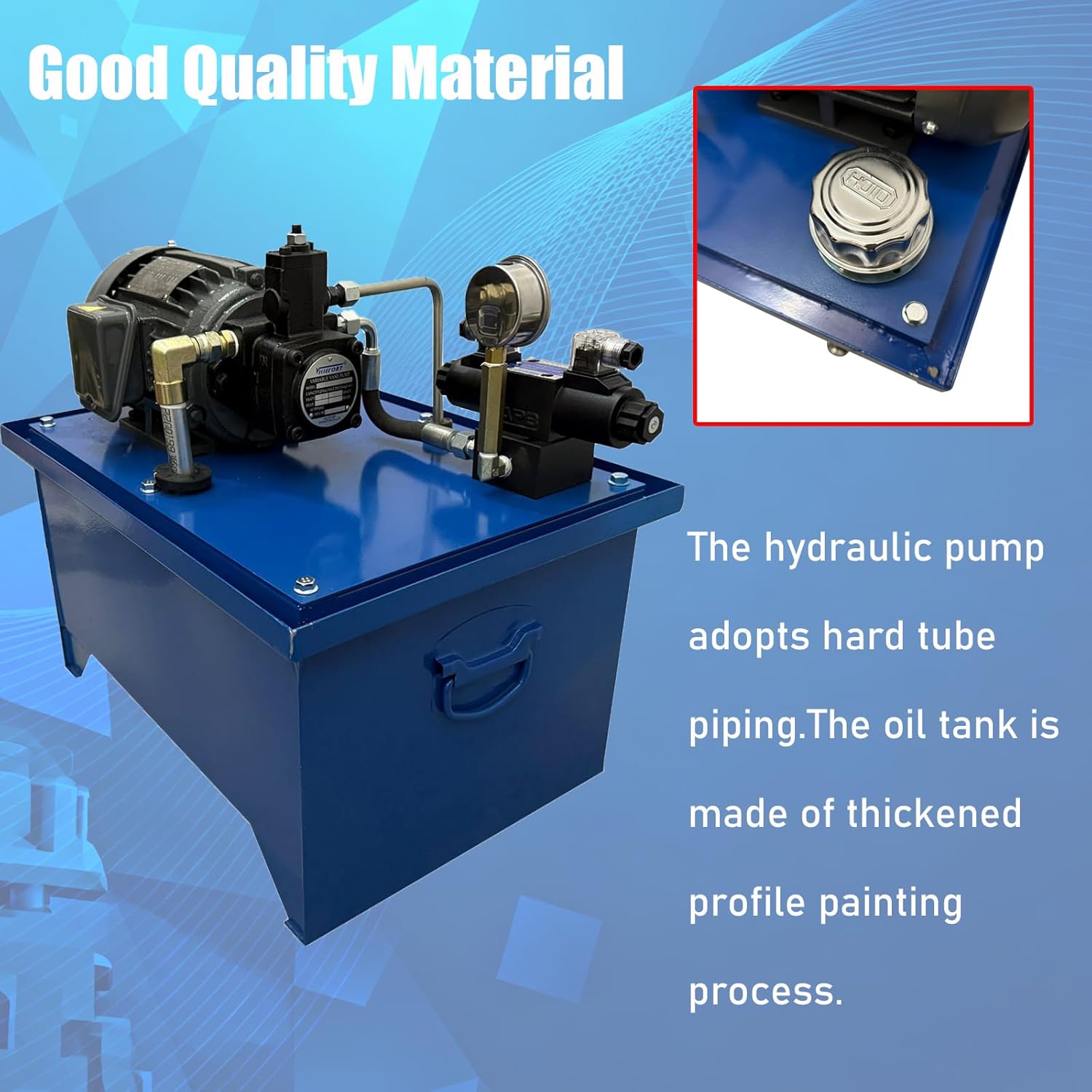 Small Hydraulic System Pump Station Small Hydraulic Power 40L Tank Capacity 220V 750W Three-Phase