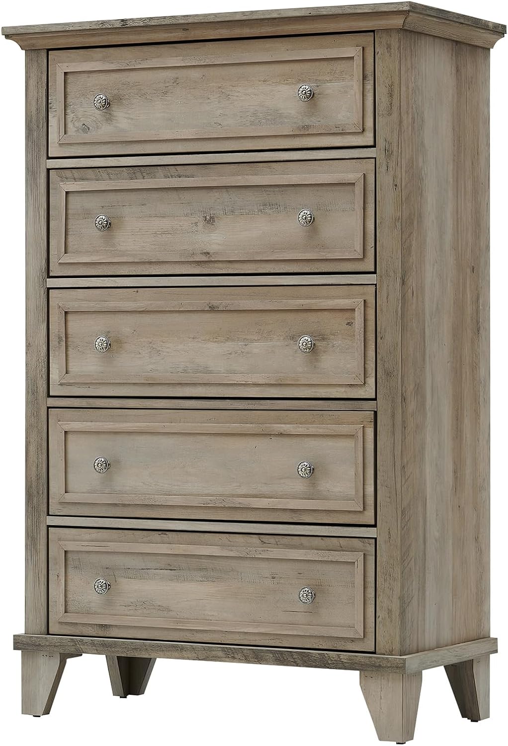 ELETHEBIA 5 Drawer Dresser, Vintage Dresser for Bedroom