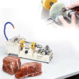 Lapidary Grinder and Polisher,Jewelry Repair and Restoration Bench Polisher Essential Tool for Resizing Rings, Refinishing Metals, and Re-cutting Damaged Gemstones and Beads