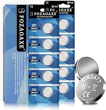 CR2477 Battery 10 Pack, DL2477 ECR2477 BR2477 3V Lithium Battery