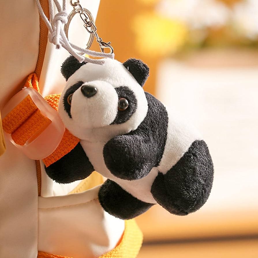 Amazon.co.jp: パンダキーホルダーぬいぐるみ、パンダチャーム